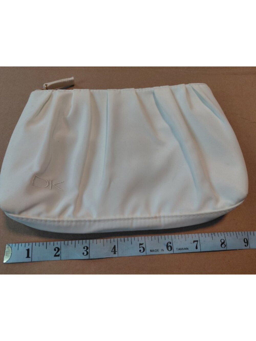 Donna Karan White Cosmetics Bag